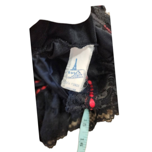 Vintage Tosca red and black lace camisole rose goth size medium - Picture 5 of 7